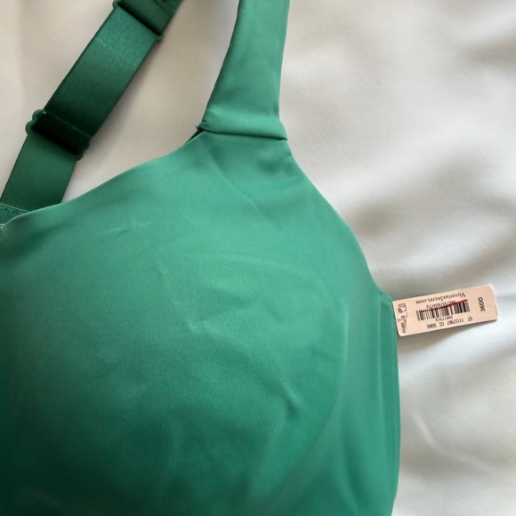 Victoria's Secret VSX Knockout High-Impact Front-Close Sports Bra 36DD green NWT - Picture 3 of 5